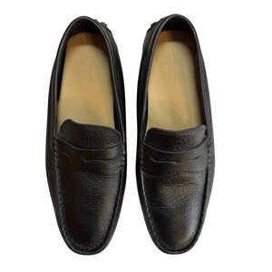 Lacoste Men’s Black Leather Concours 118 Driving Loafers Size 10